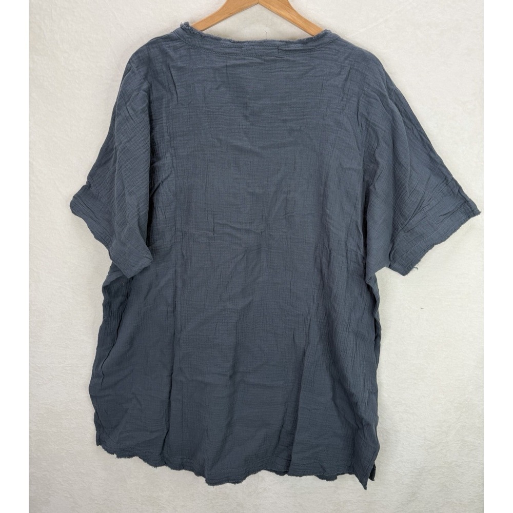 Natural Life Cara Cotton Gauze Shift Dress in Charcoal Size XL NWT - Picture 3 of 7